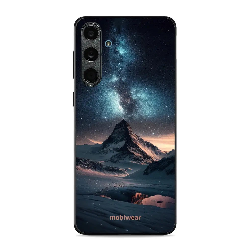 Handyhülle für Galaxy M55 5G, Mobiwear Glossy Case, Nachtberg