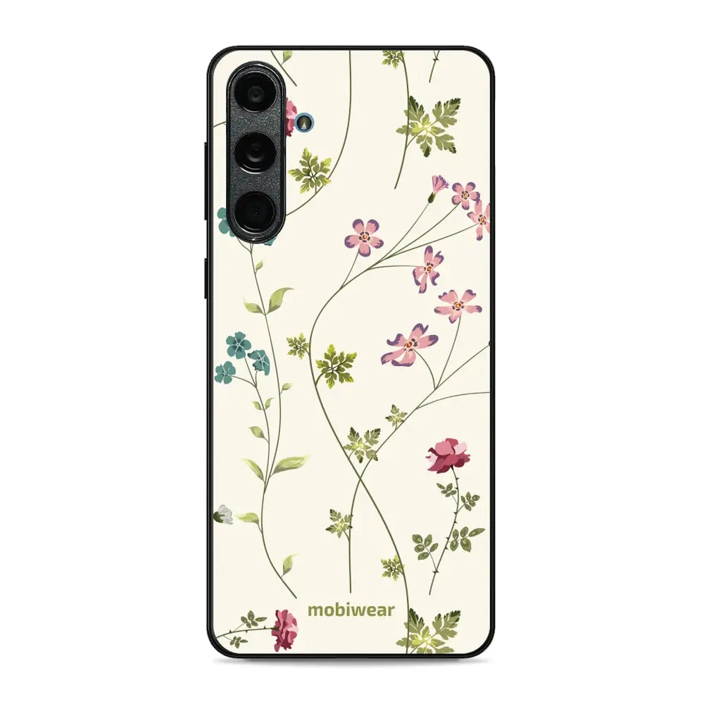 Handyhülle für Galaxy M55 5G, Mobiwear Glossy Case, Idyllische Blüte