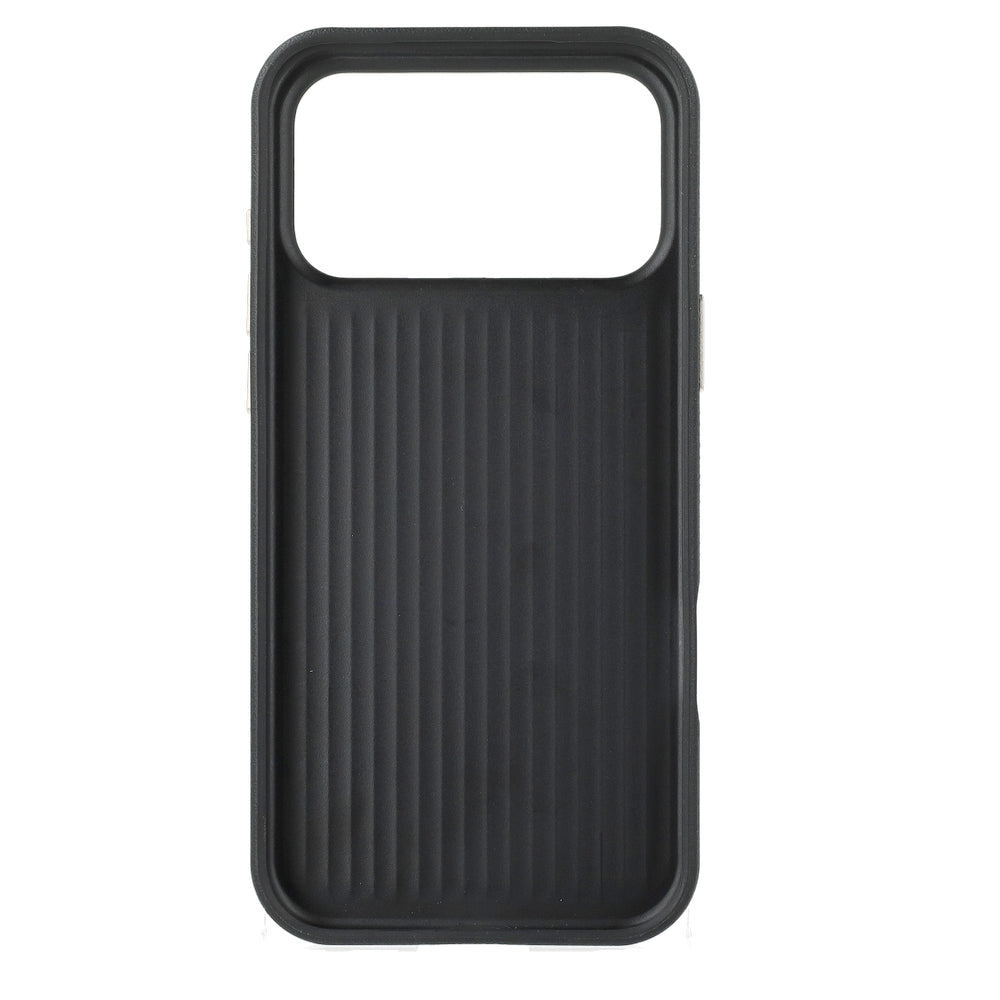 Handyhülle für iPhone 18 Pro Max / 17 Pro Max, Guess Grained & Big Resin Logo, Schwarz