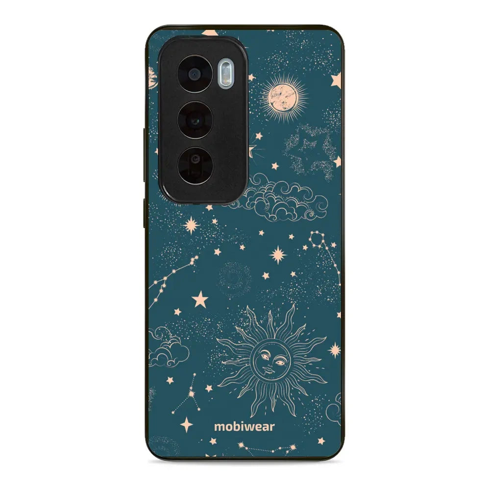 Handyhülle für Oppo Reno 12 Pro, Mobiwear Glossy Case, Astraler Staub