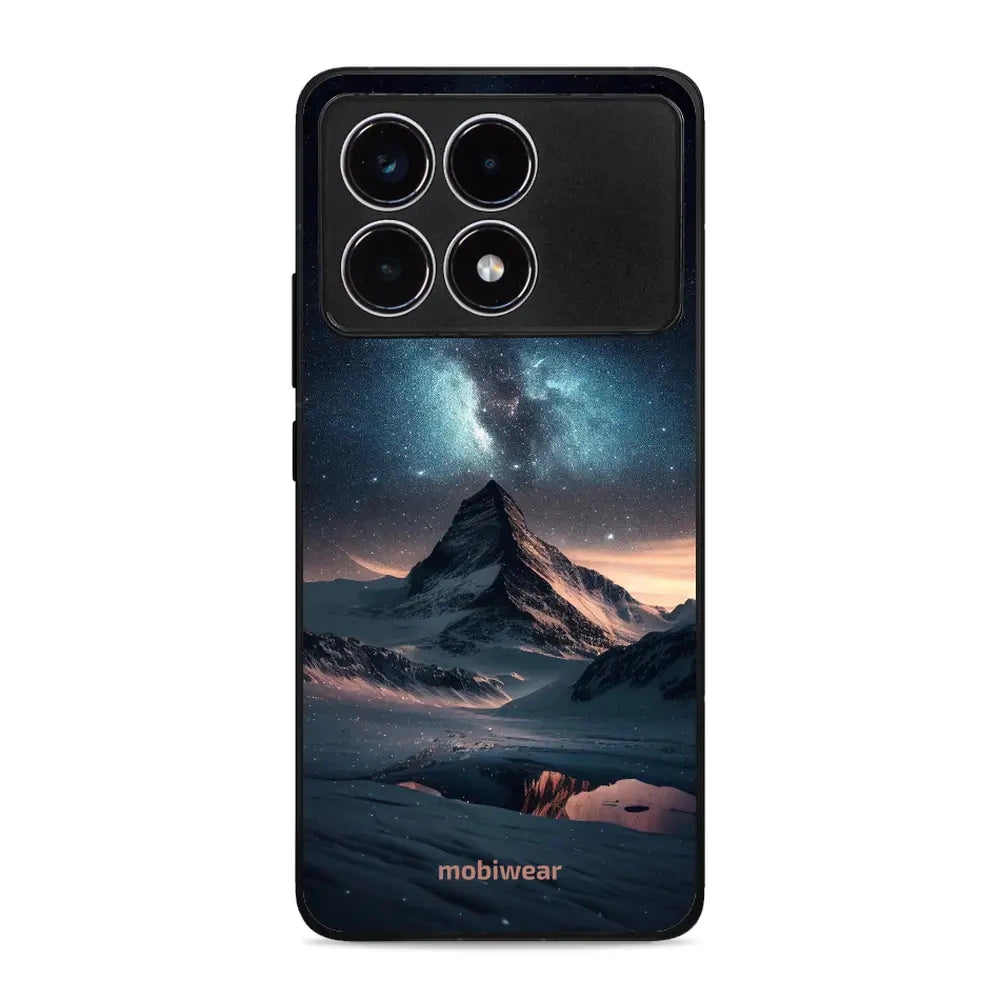 Handyhülle für Xiaomi Poco F6 Pro, Mobiwear Glossy Case, Nachtberg
