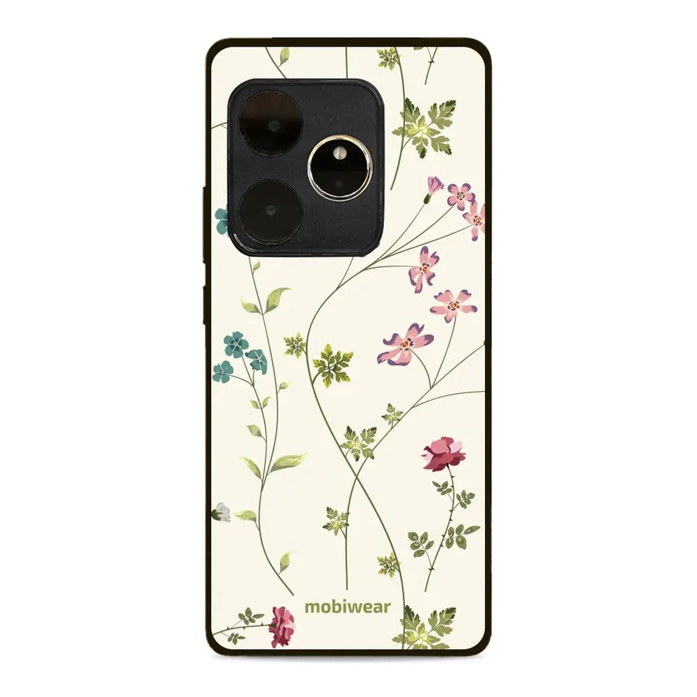 Handyhülle für Realme GT 6, Mobiwear Glossy Case, Idyllische Blüte
