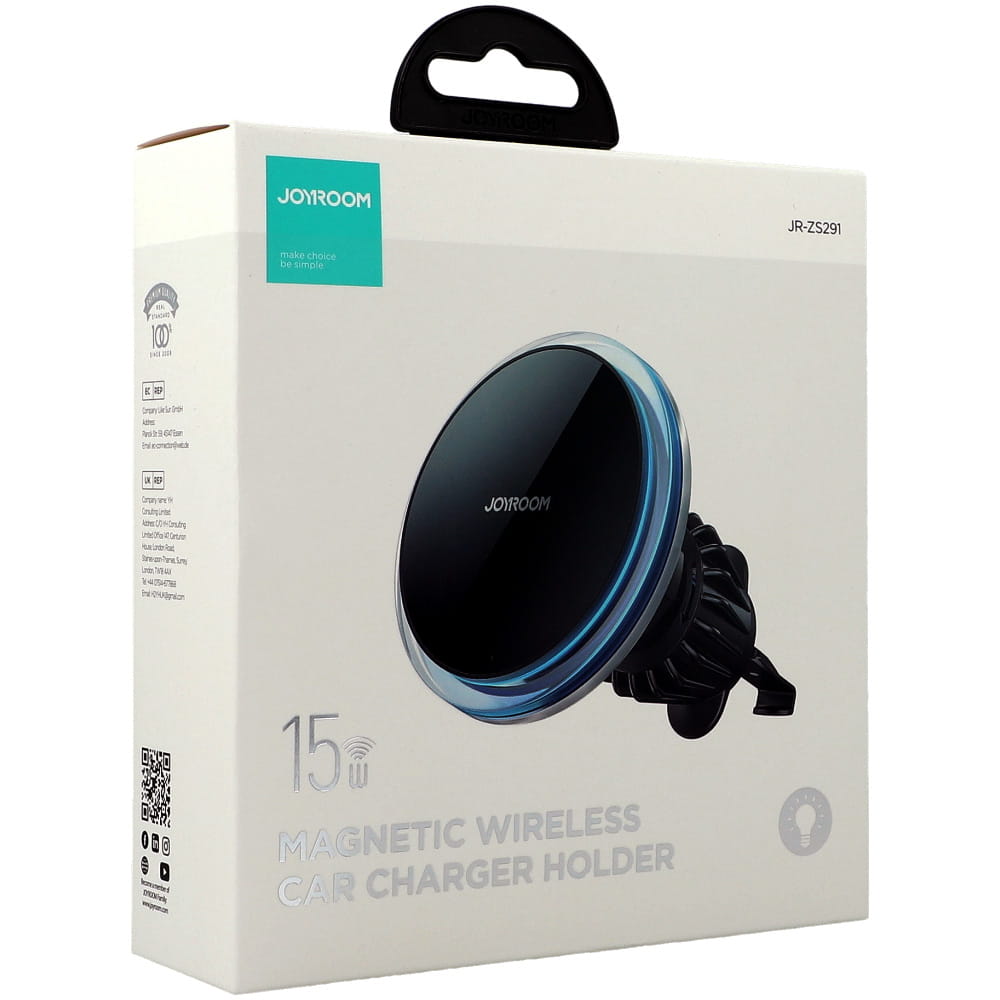 Magnetische Handy-Halterung für das Lüftungsgitter, Joyroom JR-ZS291, 15W, Schwarz