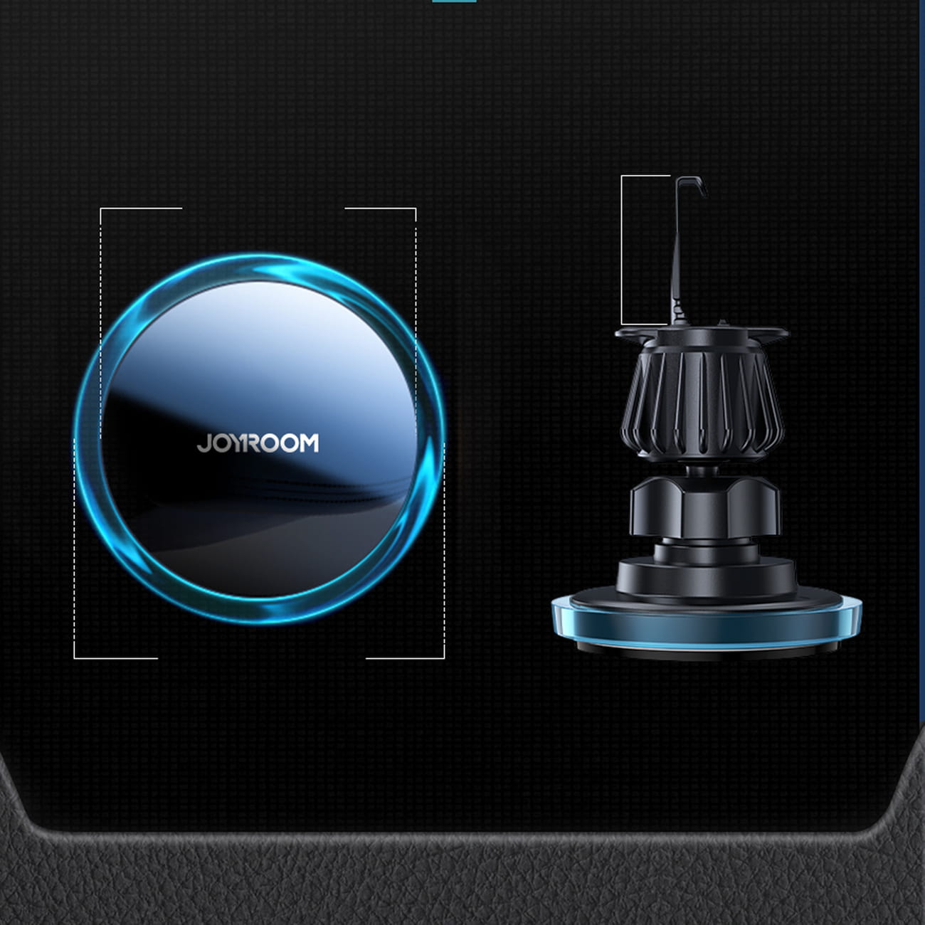 Magnetische Handy-Halterung für das Lüftungsgitter, Joyroom JR-ZS291, 15W, Schwarz