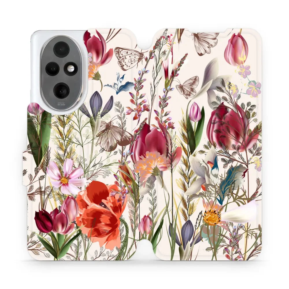 Handyhülle mit klappe für Honor 200, Mobiwear Book, Blumenstrauß