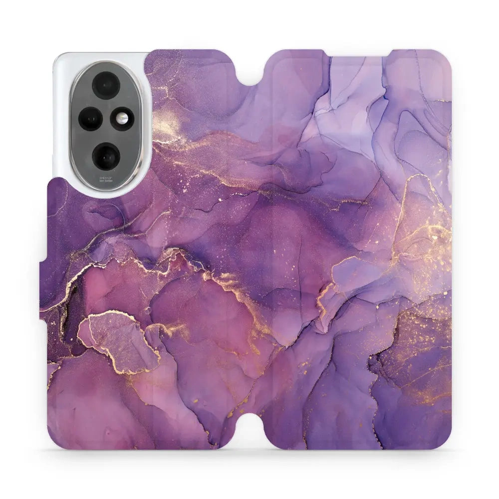 Handyhülle mit klappe für Honor 200, Mobiwear Book, Violett