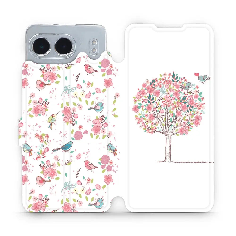 Handyhülle mit klappe für OnePlus Nord 4, Mobiwear Book, Rosa Hain