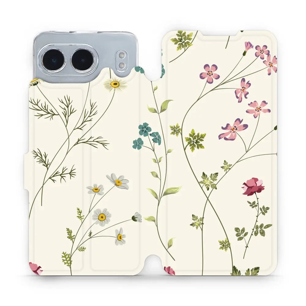 Handyhülle mit klappe für OnePlus Nord 4, Mobiwear Book, Feldblumen