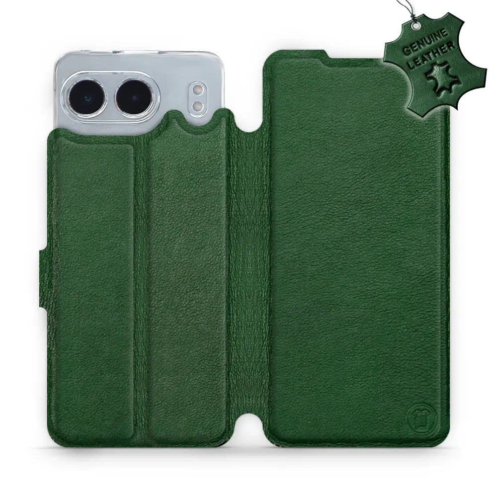 Echtleder Handyhülle für OnePlus Nord 4, Mobiwear Leather, Grün