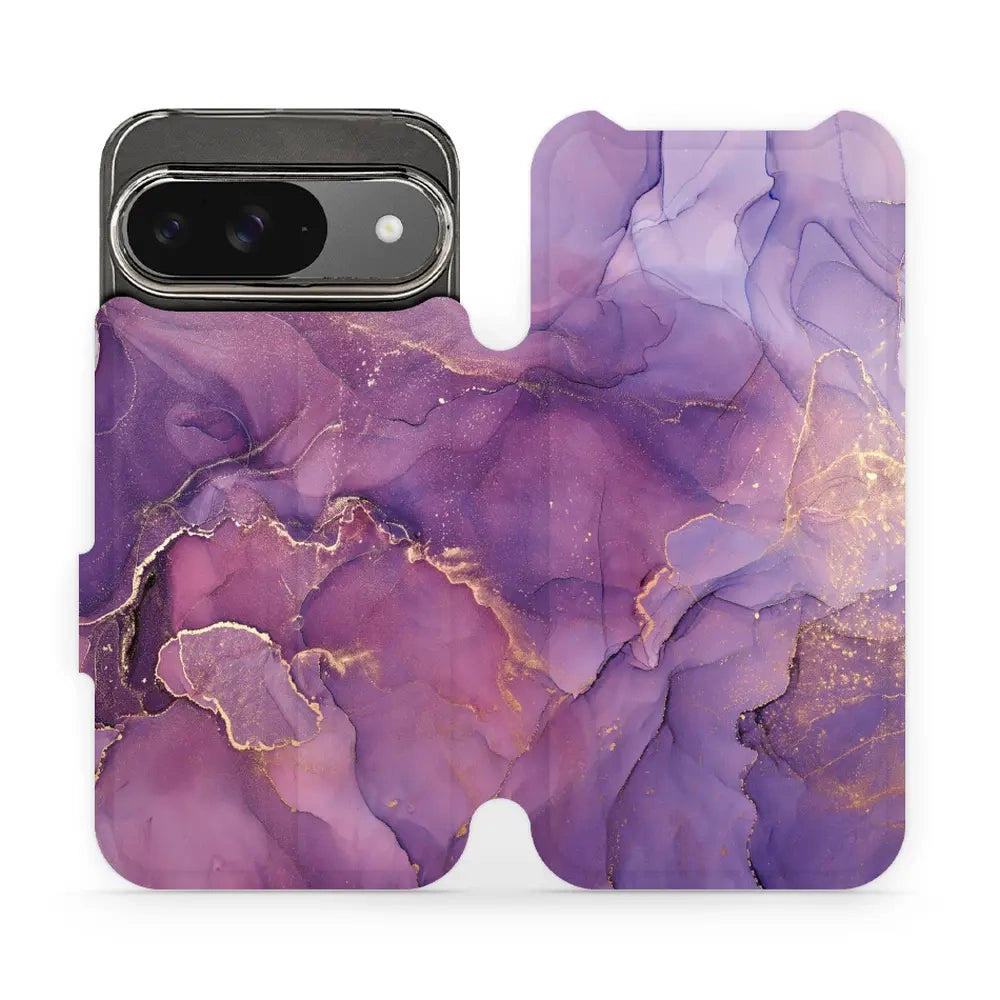Handyhülle mit klappe für Google Pixel 9, Mobiwear Book, Violett