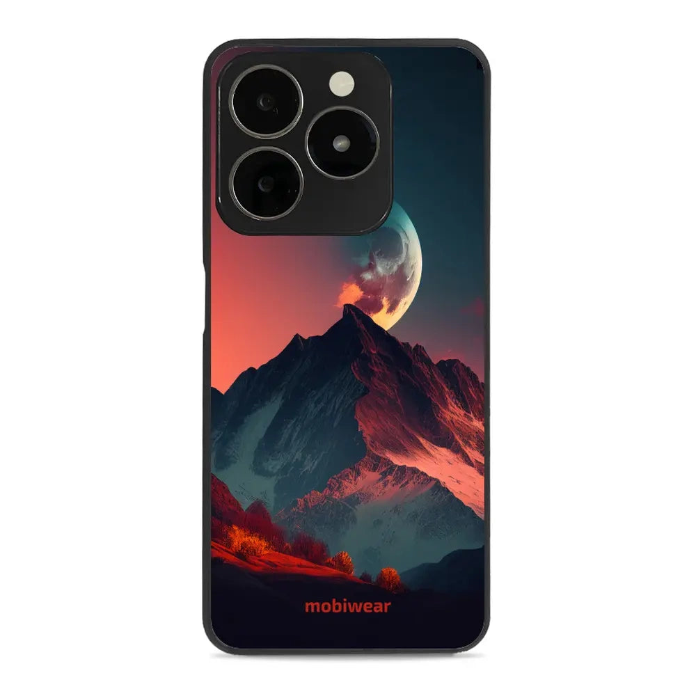 Handyhülle für Realme C61, Mobiwear Glossy Case, Gebirgsdämmerung
