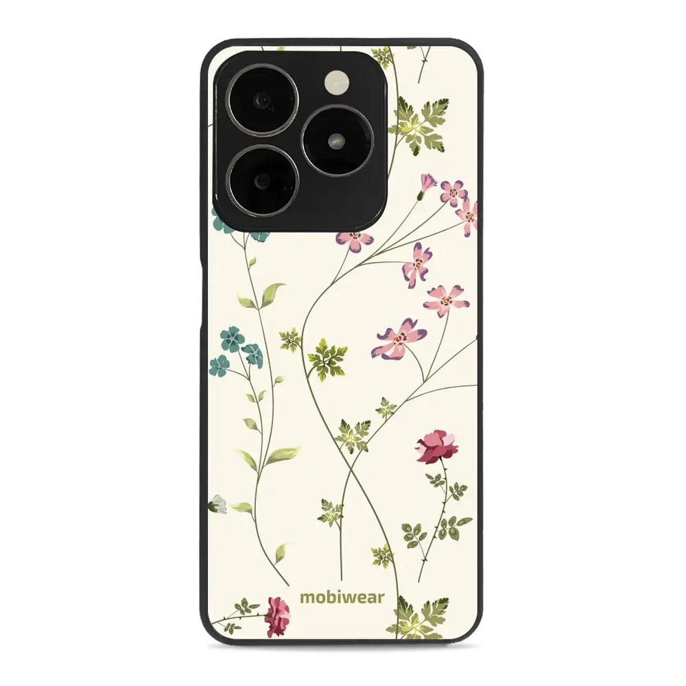 Handyhülle für Realme C61, Mobiwear Glossy Case, Idyllische Blüte