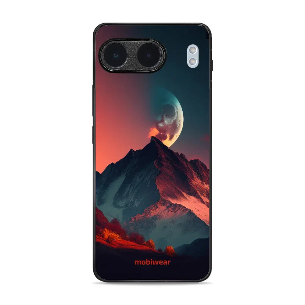 Handyhülle für OnePlus Nord 4, Mobiwear Glossy Case, Gebirgsdämmerung