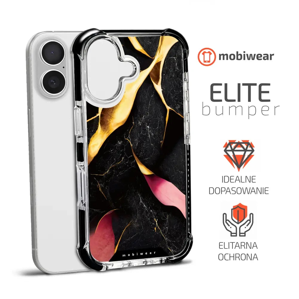 Handyhülle für iPhone 16 Plus mit MagSafe, Mobiwear Elite Bumper, Vergoldetes Erz