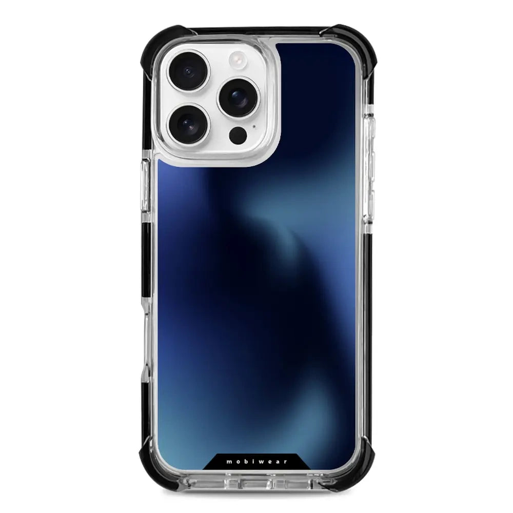 Handyhülle für iPhone 16 Pro Max mit MagSafe, Mobiwear Elite Bumper, Dunkelblau