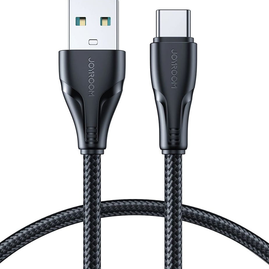 Ladekabel / Datenkabel USB-A zu USB-C, Joyroom Surpass Series, 3A, 1.2m, Schwarz