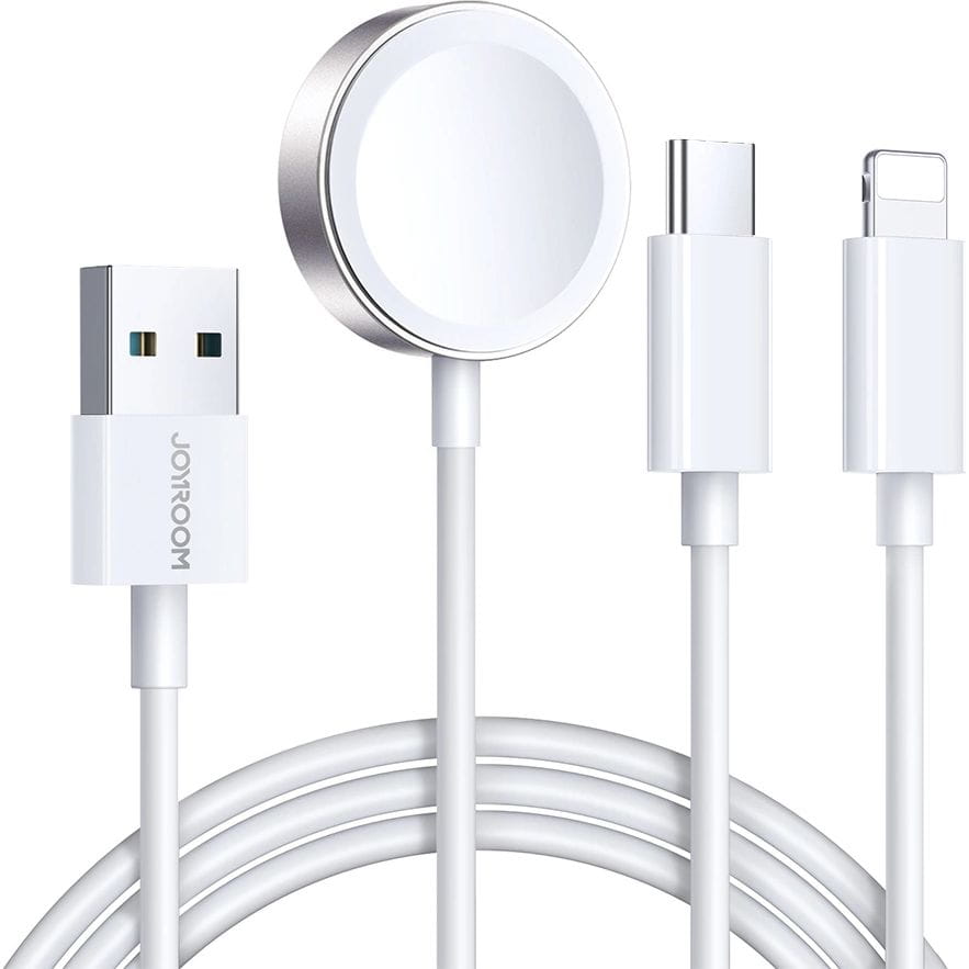 Kabel USB-A zu USB-C / Lightning / Apple Watch, Joyroom 3in1, 3.5A, 1.2m, Weiß