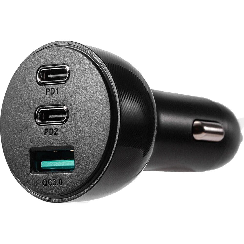 Autoladegerät 1x USB-A QC 3.0 / 2x USB-C PD 3.0, Joyroom Car Charger JR-CL26, 70W, Schwarz