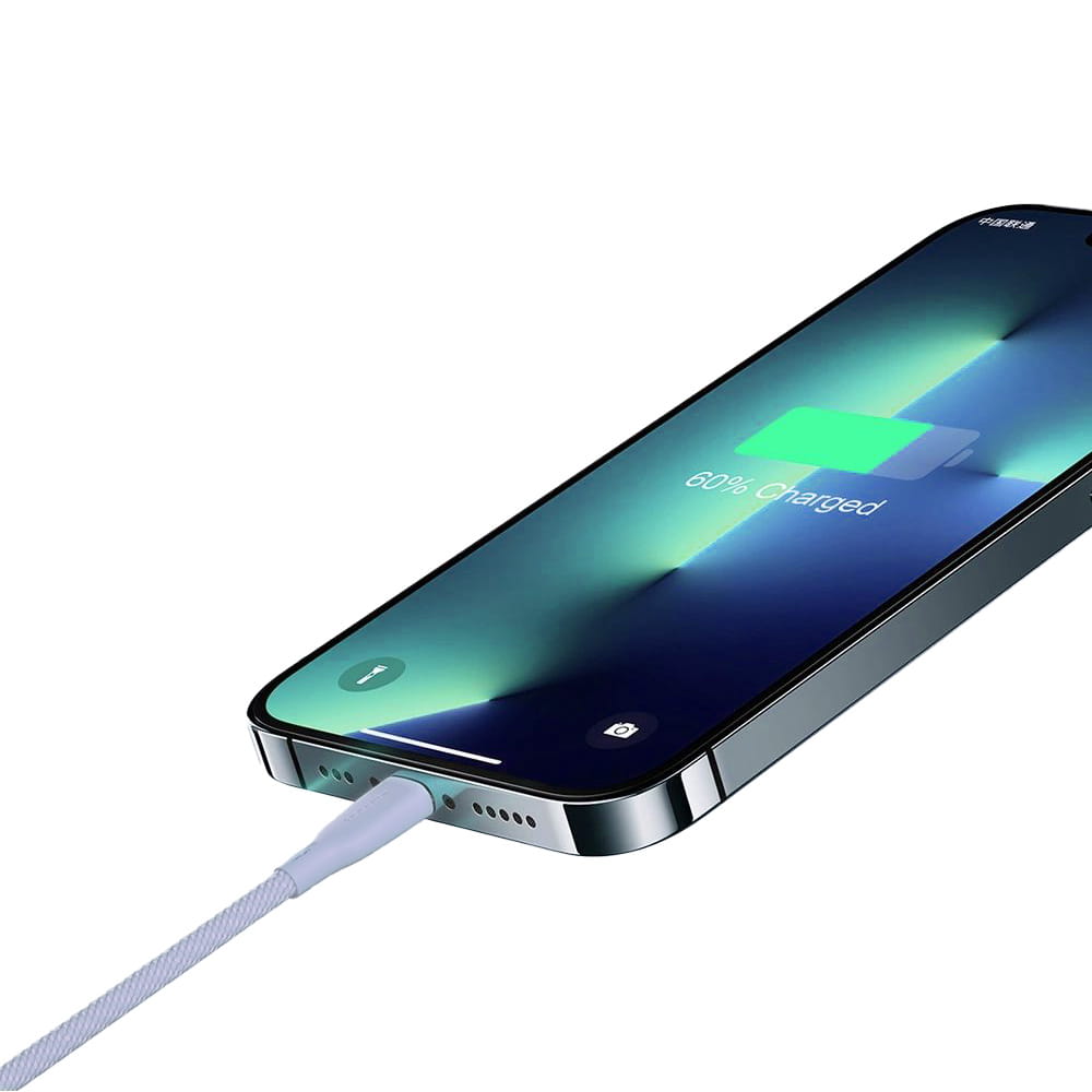 Ladekabel / Datenkabel USB-A zu USB-C, Joyroom Multi-Color, 100W, 1m, Violett