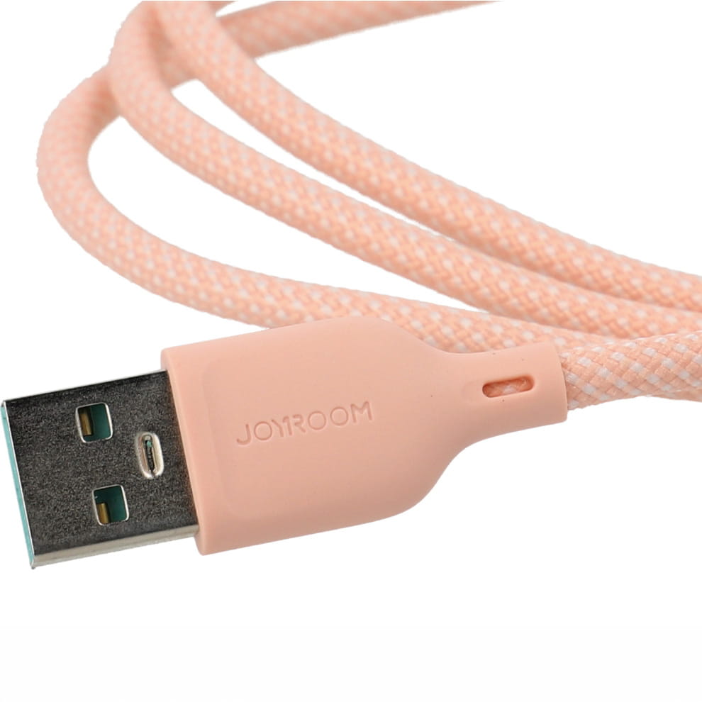 Ladekabel / Datenkabel USB-A zu Lightning, Joyroom Multi-Color, 3A, 1m, Rosa