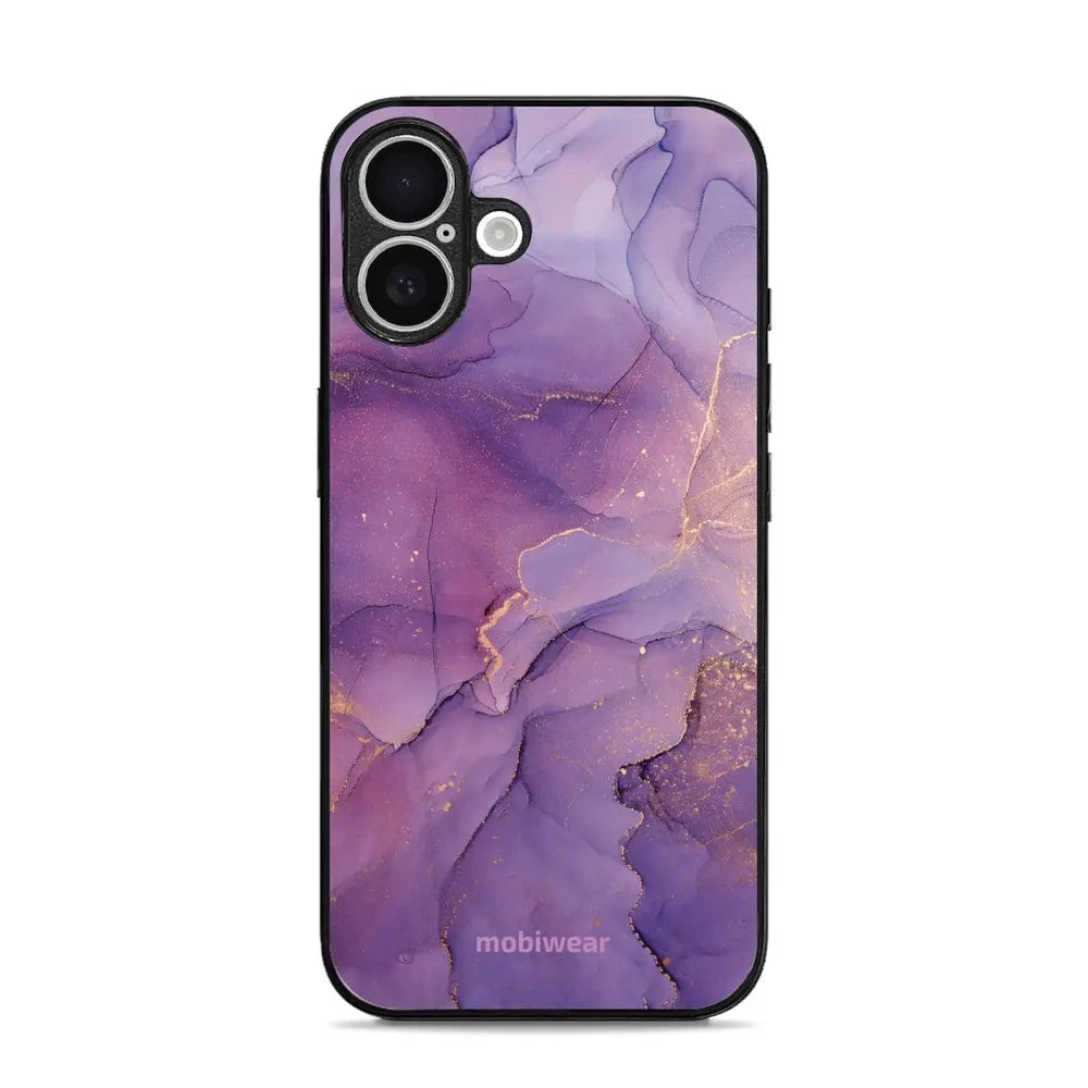 Handyhülle für iPhone 16, Mobiwear Glossy Case, Violett