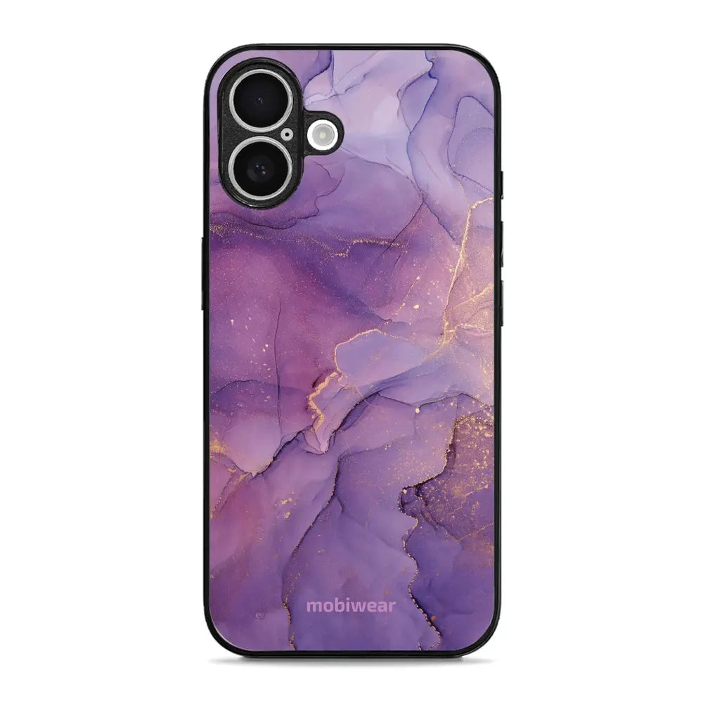 Handyhülle für iPhone 16 Plus, Mobiwear Glossy Case, Violett