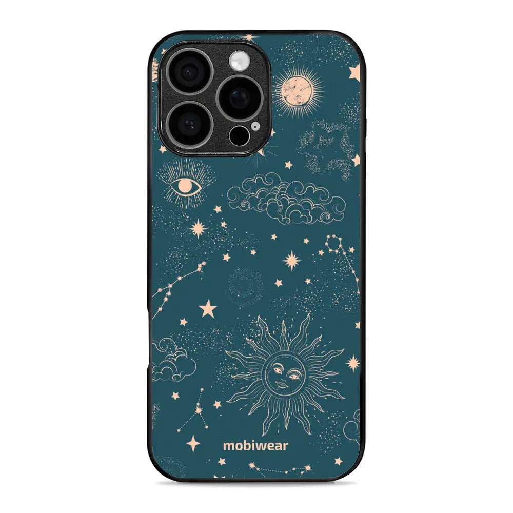 Handyhülle für iPhone 16 Pro Max, Mobiwear Glossy Case, Astraler Staub