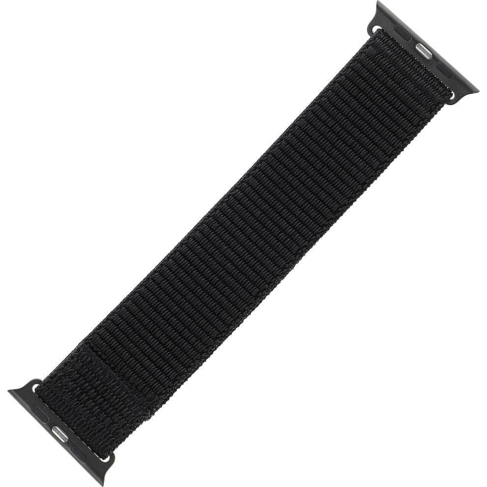 Armband für Apple Watch Ultra 4/3/2/1 49 mm, Fixed Nylon Strap, Schwarz