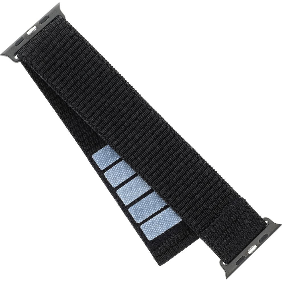 Armband für Apple Watch Ultra 4/3/2/1 49 mm, Fixed Nylon Strap, Schwarz