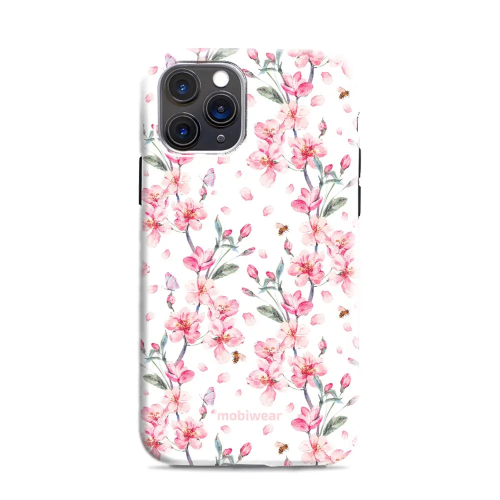 Handyhülle für iPhone 11 Pro, Mobiwear Elite Pro, Japanischer Blumenstrauß