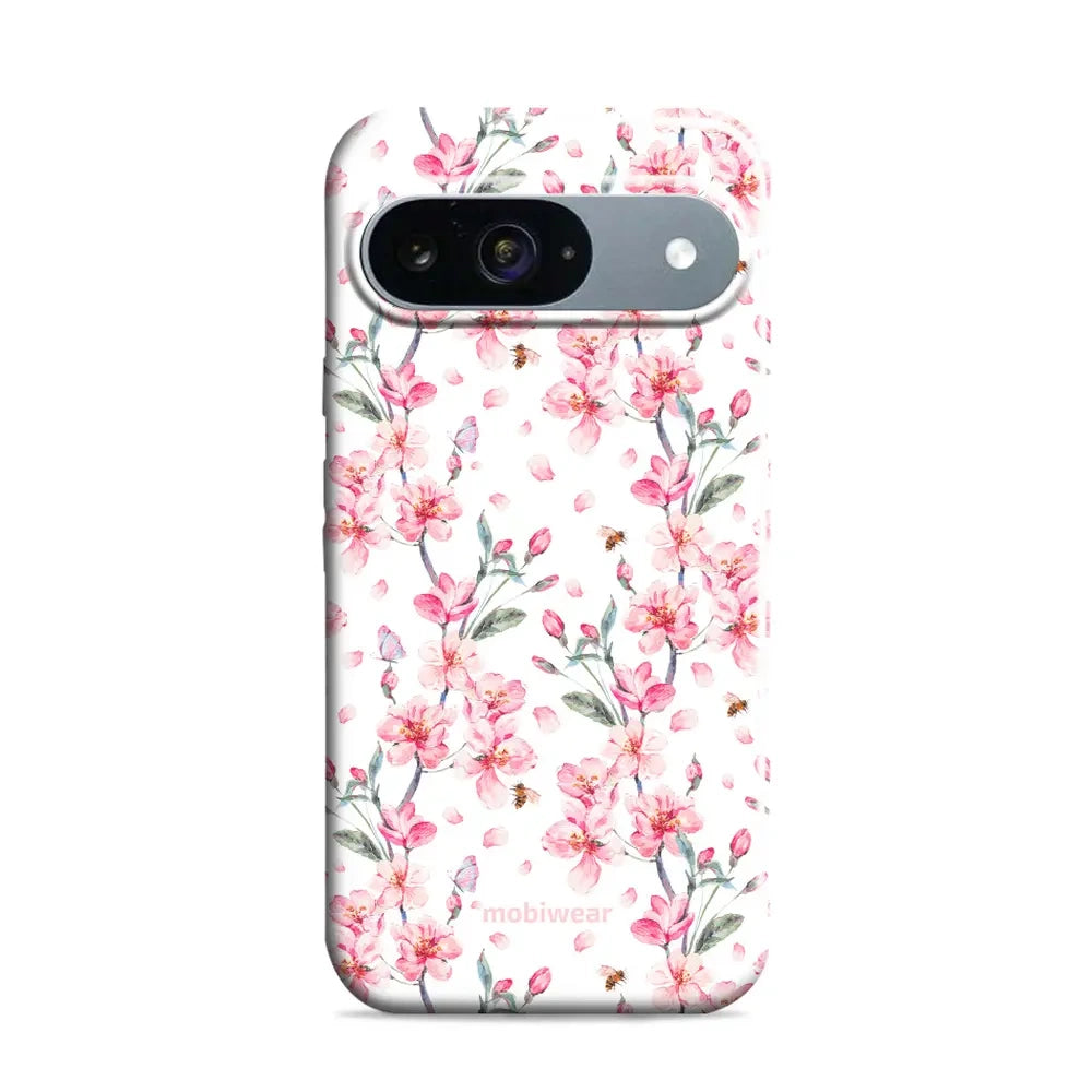Handyhülle für Google Pixel 9, Mobiwear Elite Pro, Japanischer Blumenstrauß