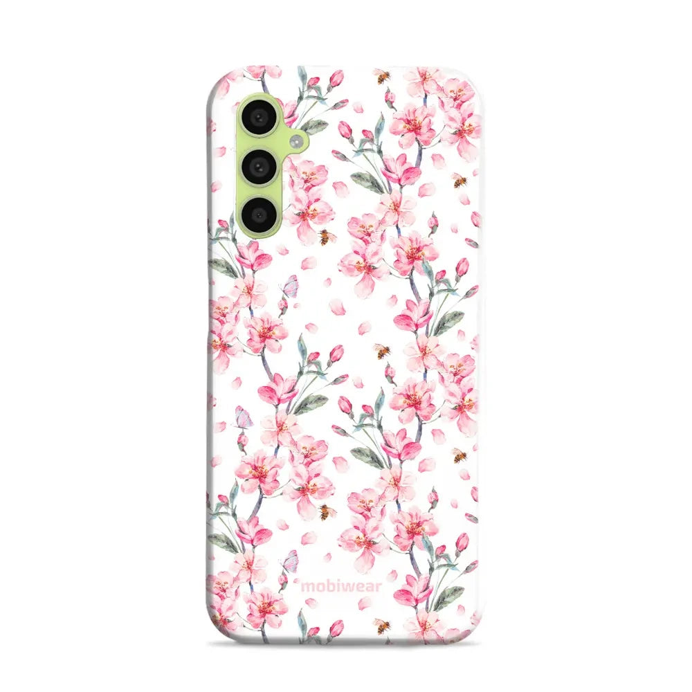 Handyhülle für Galaxy A34 5G, Mobiwear Elite Pro, Japanischer Blumenstrauß