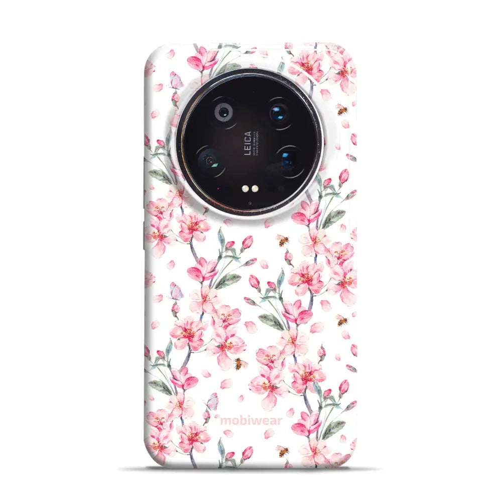 Handyhülle für Xiaomi 14 Ultra, Mobiwear Elite Pro, Japanischer Blumenstrauß