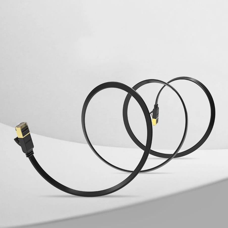 Netzwerkkabel LAN Ethernet Ugreen RJ45 Cat 7 STP, 10Gbps, 10m, Schwarz