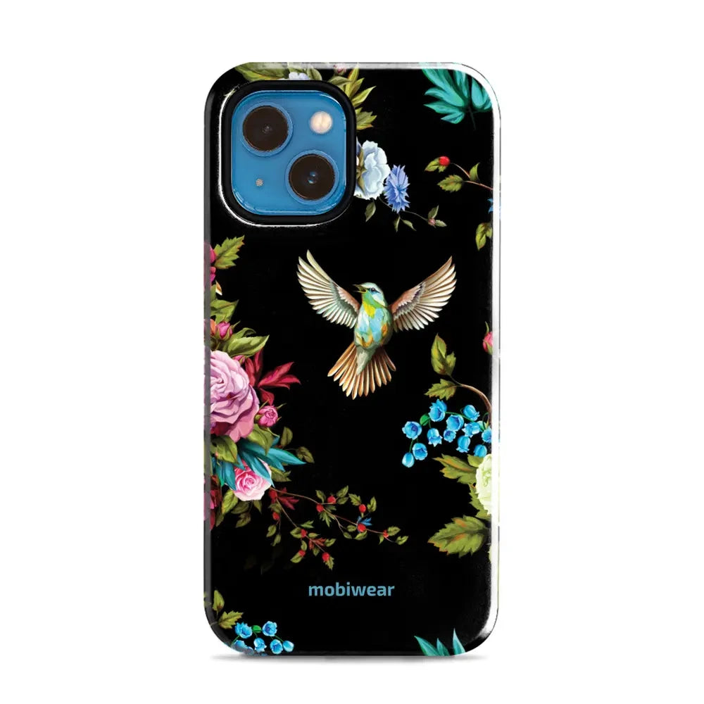 Handyhülle für iPhone 13 Mini, Mobiwear Elite Pro, Nachtkolibri