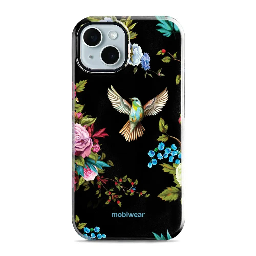 Handyhülle für iPhone 14, Mobiwear Elite Pro, Nachtkolibri