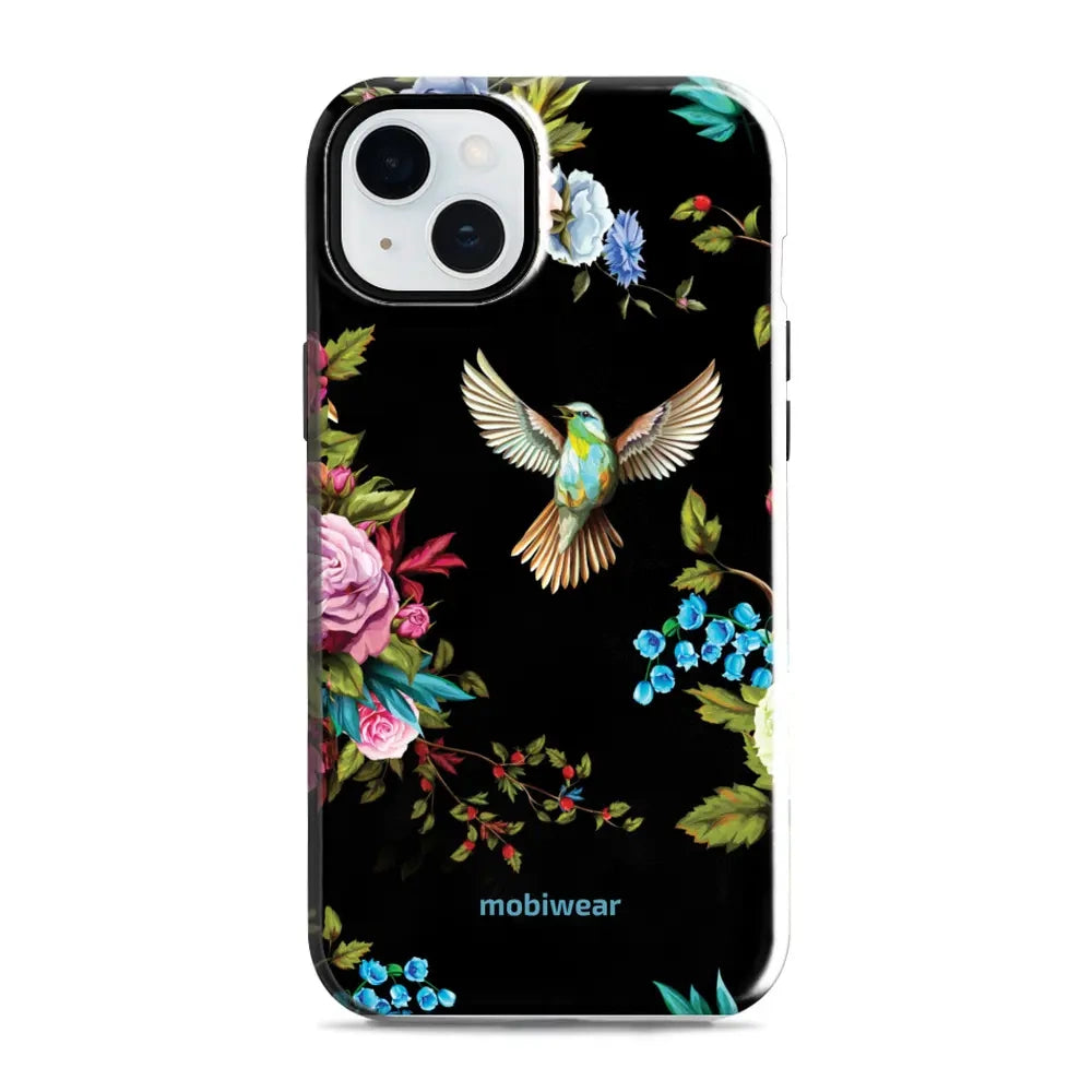 Handyhülle für iPhone 15 Plus, Mobiwear Elite Pro, Nachtkolibri