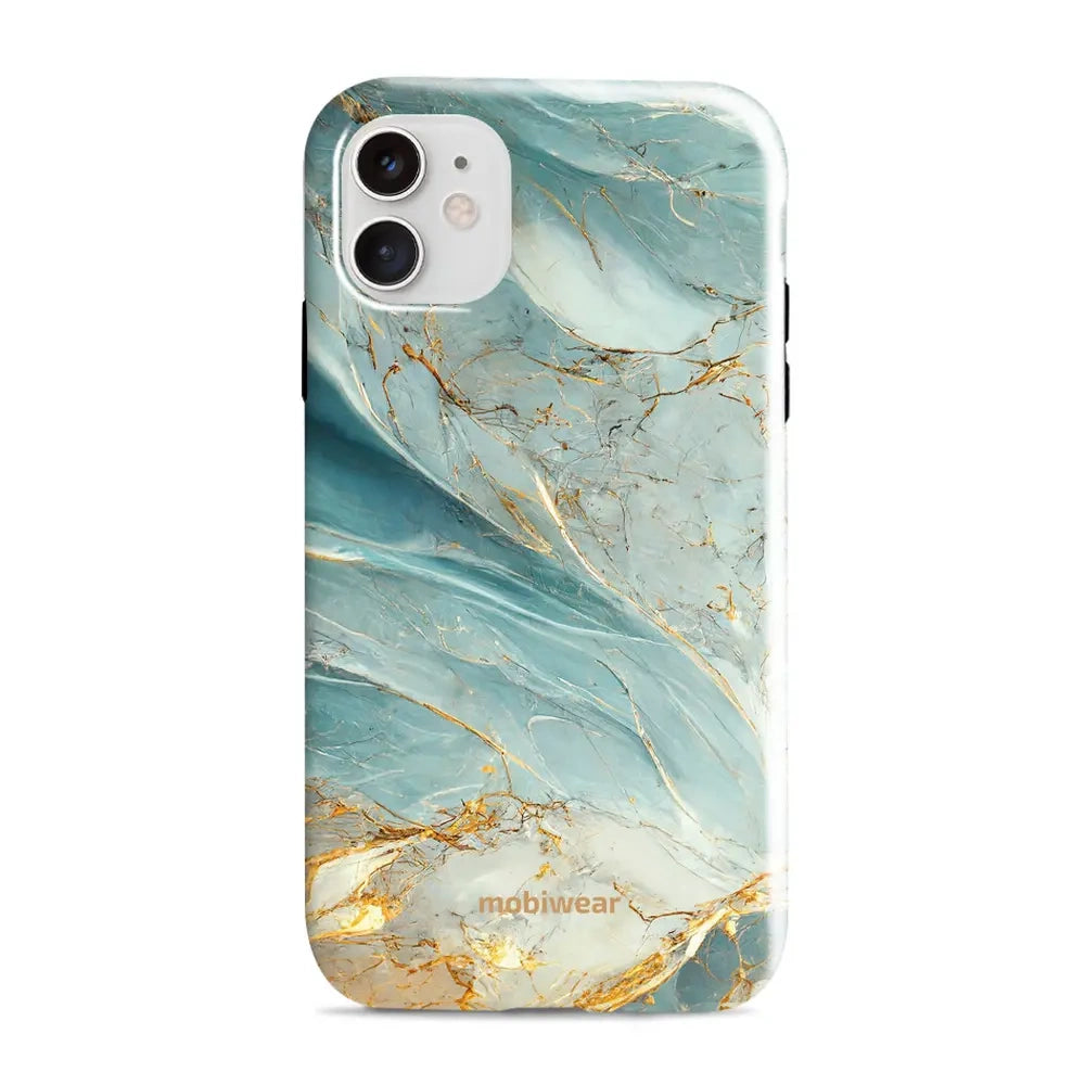 Handyhülle für iPhone 11, Mobiwear Elite Pro, Adern des Azur