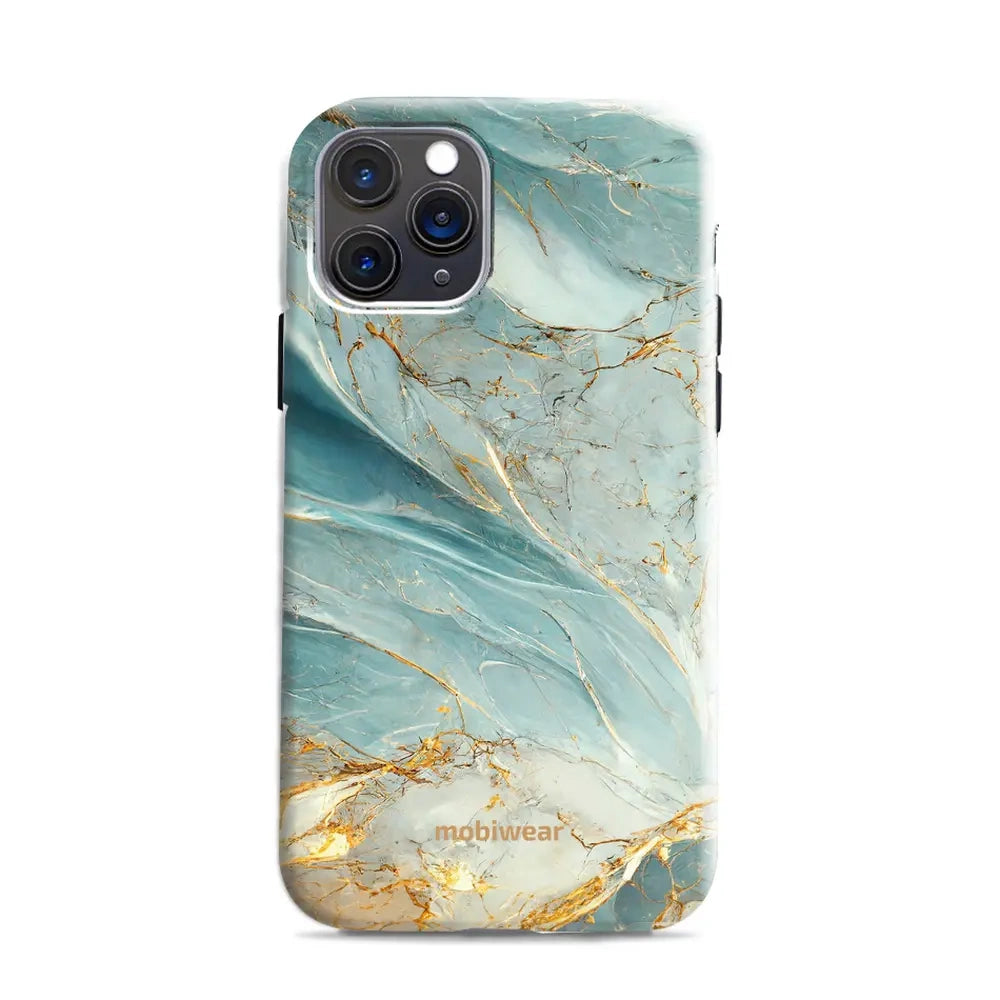 Handyhülle für iPhone 11 Pro, Mobiwear Elite Pro, Adern des Azur