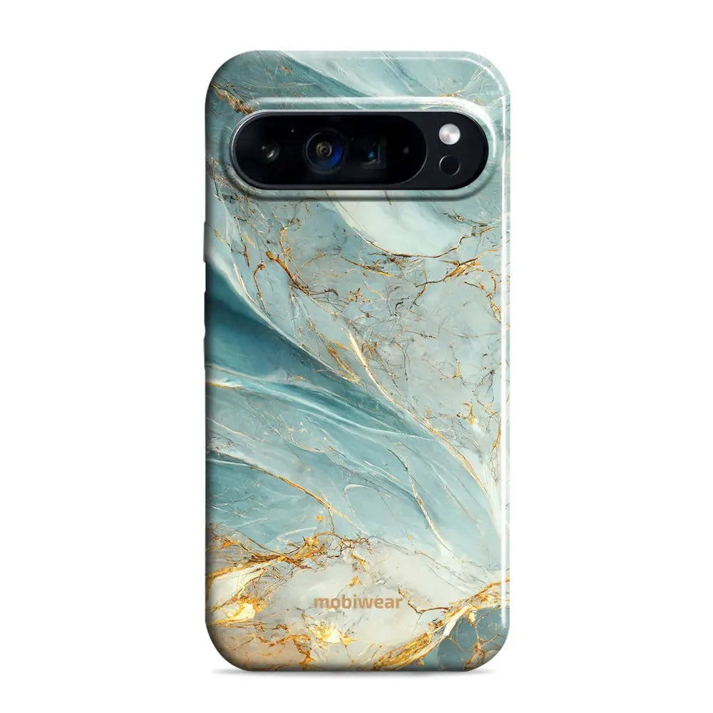 Handyhülle für Google Pixel 9 Pro, Mobiwear Elite Pro, Adern des Azur