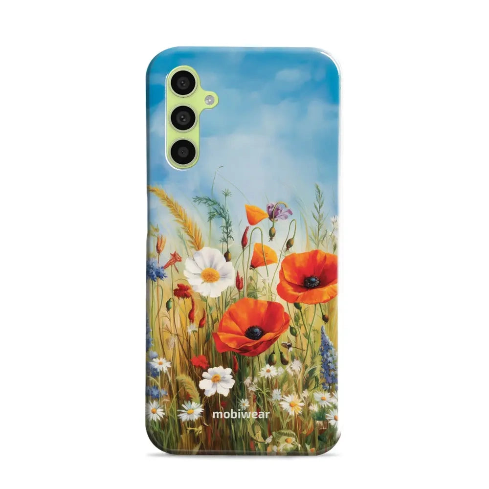 Handyhülle für Galaxy A34 5G, Mobiwear Elite Pro, Wiesenblumen