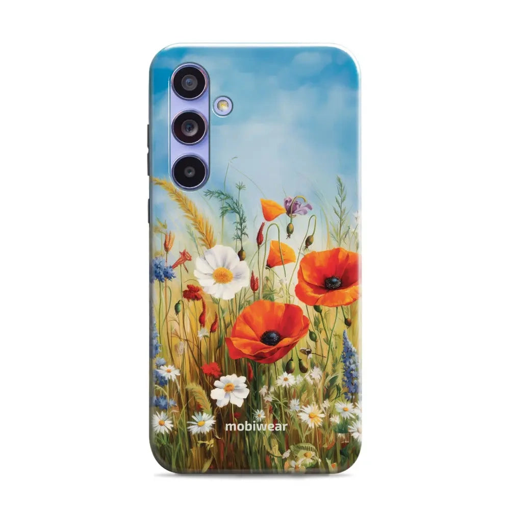 Handyhülle für Galaxy A54 5G, Mobiwear Elite Pro, Wiesenblumen