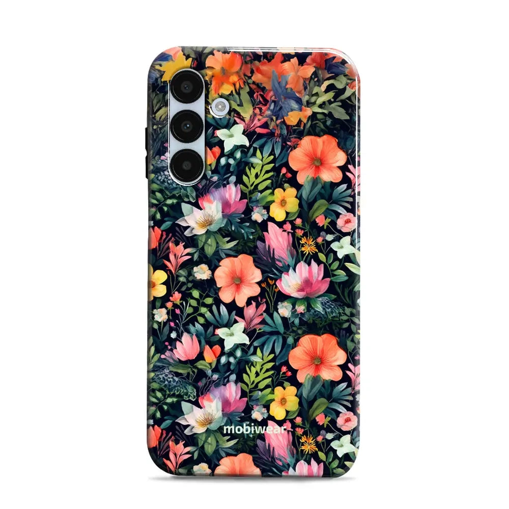 Handyhülle für Galaxy A25 5G, Mobiwear Elite Pro, Bunt-Blumig