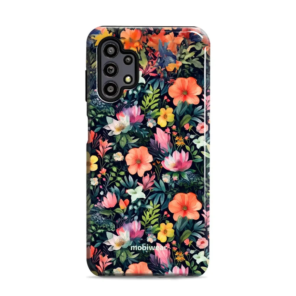 Handyhülle für Galaxy A32 5G, Mobiwear Elite Pro, Bunt-Blumig
