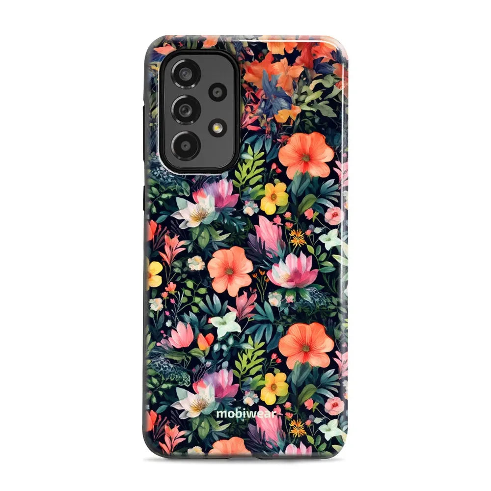 Handyhülle für Galaxy A33 5G, Mobiwear Elite Pro, Bunt-Blumig