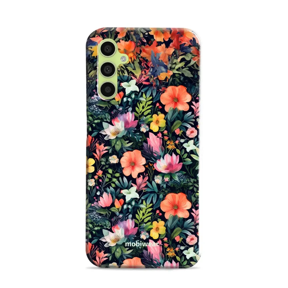 Handyhülle für Galaxy A34 5G, Mobiwear Elite Pro, Bunt-Blumig