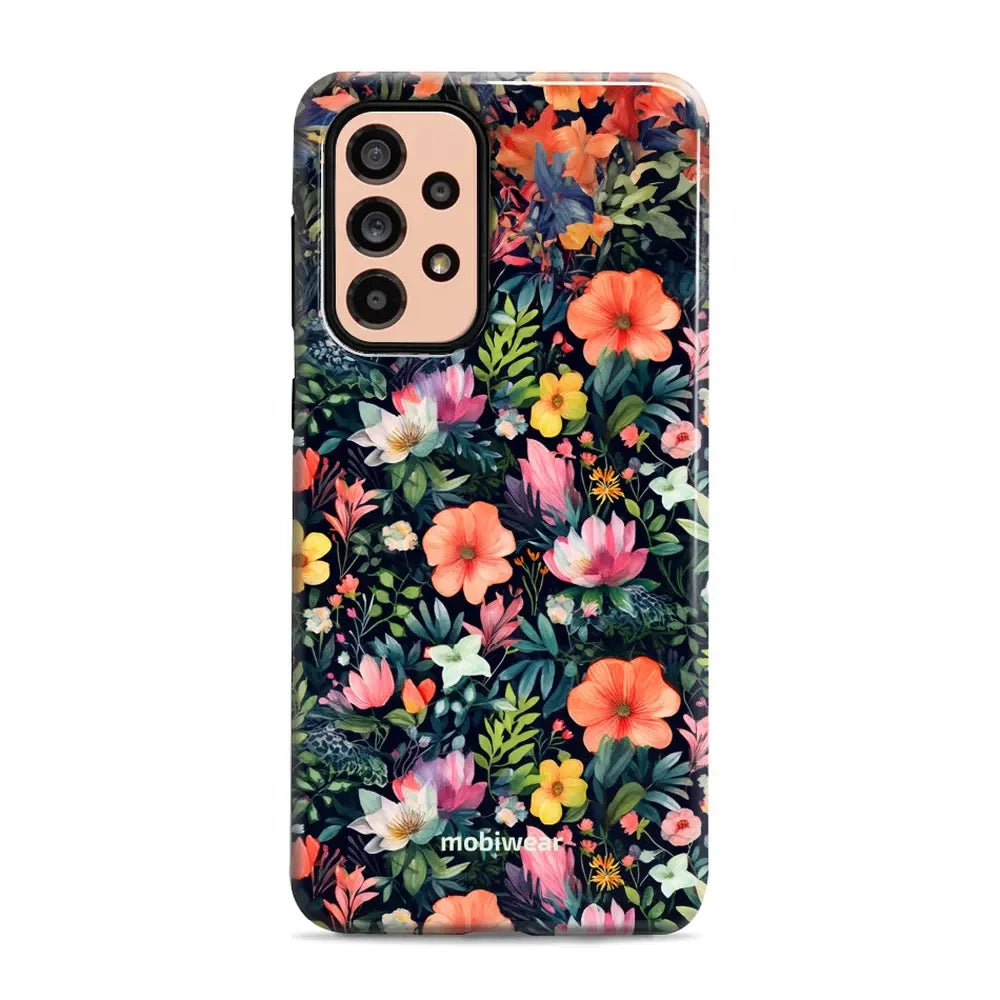 Handyhülle für Galaxy A53 5G, Mobiwear Elite Pro, Bunt-Blumig