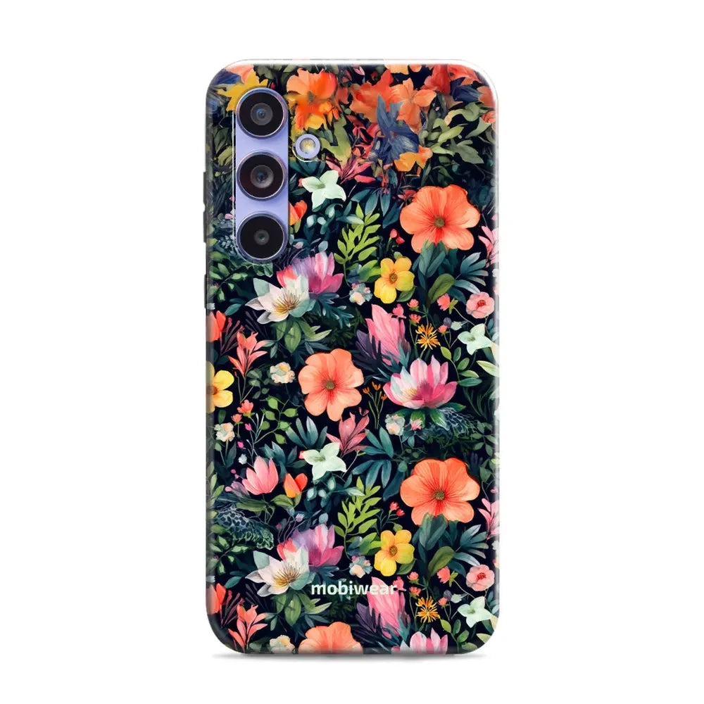 Handyhülle für Galaxy A54 5G, Mobiwear Elite Pro, Bunt-Blumig