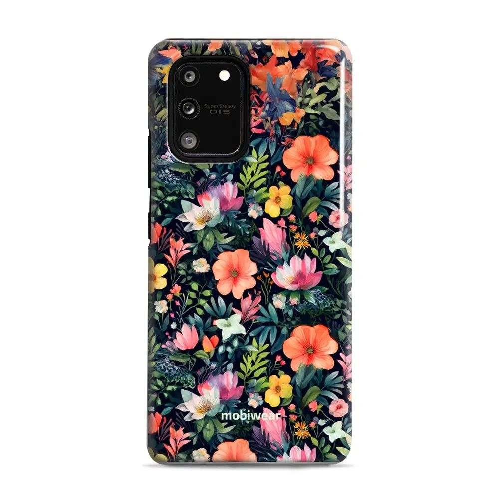 Handyhülle für Galaxy S10 Lite, Mobiwear Elite Pro, Bunt-Blumig