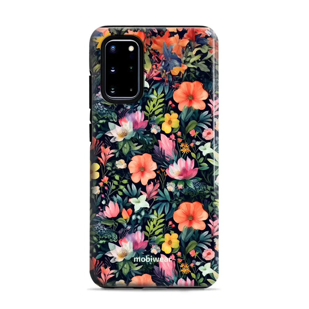 Handyhülle für Galaxy S20 Plus, Mobiwear Elite Pro, Bunt-Blumig